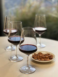 Set of Four Clear Tritan Plastic Stemmed All Purpose Wine Glass