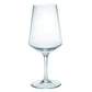 Set of Four Clear Tritan Plastic Stemmed All Purpose Wine Glass