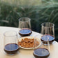 Set of Four Clear Tritan Plastic Stemless All Purpose Tumbler Wine Glasses