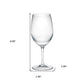 Set of Four Clear Tritan Plastic Stemmed All Purpose Wine Glass