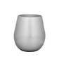Set of Four Silver Acrylic Stemless All Purpose Wine Glass