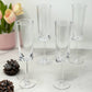 Set of Four Clear Tritan Plastic Stemmed Flutes