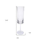 Set of Four Clear Tritan Plastic Stemmed Flutes