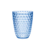 Set of Four Blue Diamond Acrylic Stemless Whiskey Glass
