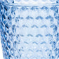 Set of Four Blue Diamond Acrylic Stemless Whiskey Glass