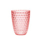 Set of Four Clear Diamond Acrylic Stemless Whiskey Glasses