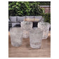 Set of Four Clear Paisley Acrylic Stemless Whiskey Glass