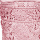 Set of Four Pink Paisley Acrylic Stemless Whiskey Glasses