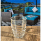 Set of Four Clear Acrylic Stemless Whiskey Glass