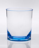 Set of Four Blue Acrylic Stemless Whiskey Glass