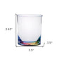 Set of Four Blue Acrylic Stemless Whiskey Glass