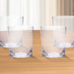 Set of Four Clear Acrylic Stemless Whiskey Glass
