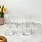 Set of Four Clear Acrylic Stemless Whiskey Glass