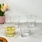 Set of Four Clear Acrylic Stemless Whiskey Glass