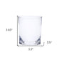 Set of Four Clear Acrylic Stemless Whiskey Glass