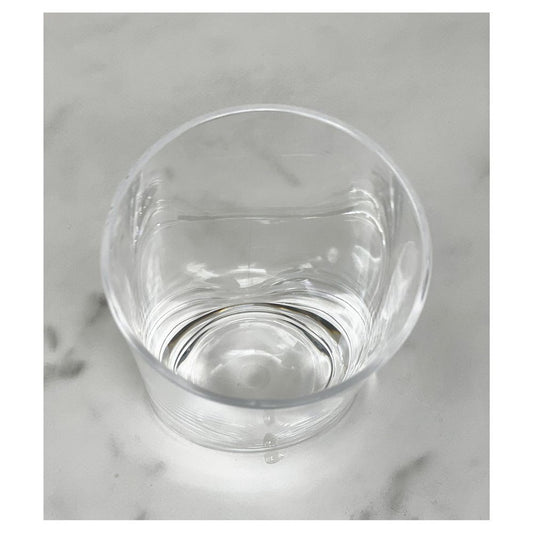 Set of Four Clear Tritan Plastic Stemless Whiskey Glass