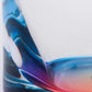 Set of Four Clear and Blue Acrylic Highball Glasses