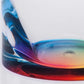 Set of Four Clear And Blue Acrylic Stemless Highball Glass