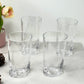 Set of Four Clear Acrylic Stemless Highball Glass