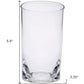 Set of Four Clear Tritan Plastic Highball Glasses