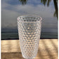 Set of Four Blue Acrylic Stemless Highball Glass