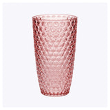 Set of Four Pink Acrylic Stemless Highball Glass