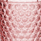 Set of Four Pink Acrylic Stemless Highball Glass