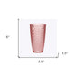 Set of Four Pink Acrylic Stemless Highball Glass