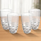 Set of Four Clear Swirl Acrylic Highball Glasses