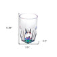 Set of Four Rainbow Acrylic Stemless Highball Glass
