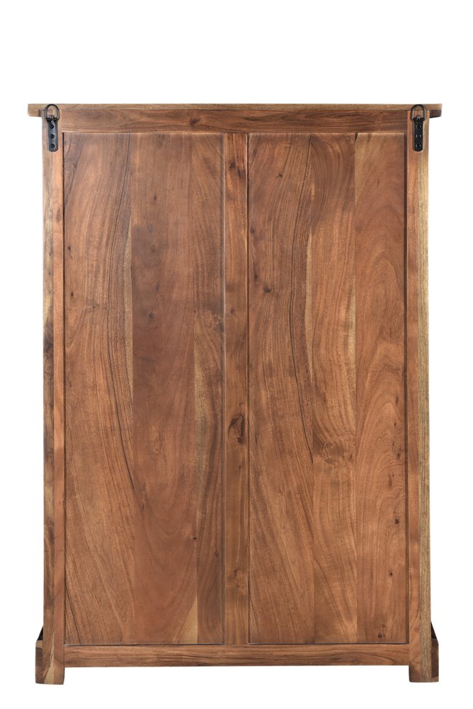 51" Brown Solid Wood Live Edge Five Drawer Standard Chest