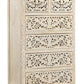 57" White Solid Wood Seven Drawer Dresser