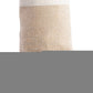 59" X 71" Beige and Ivory Cotton Striped Turkish Towel Throw Blanket with Tassels