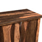 72" Dark Brown Solid Wood Live Edge Sideboard with Six Doors