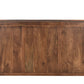 72" Dark Brown Solid Wood Live Edge Sideboard with Six Doors