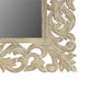 35" Gray Floral Carved Solid Wood Framed Accent Mirror
