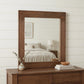 46" Brown Dresser Solid Wood Mirror