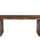 86" Dark Brown Solid Wood Dining Table