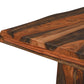 86" Dark Brown Solid Wood Dining Table