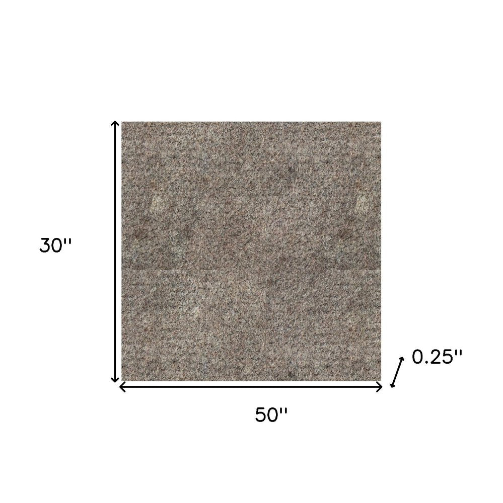 2' x 4' Gray Non Slip Rug Pad