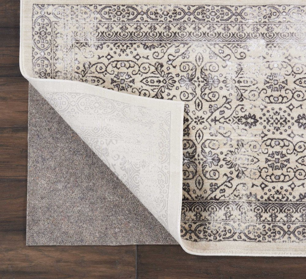 3' x 5' Gray Non Slip Rug Pad
