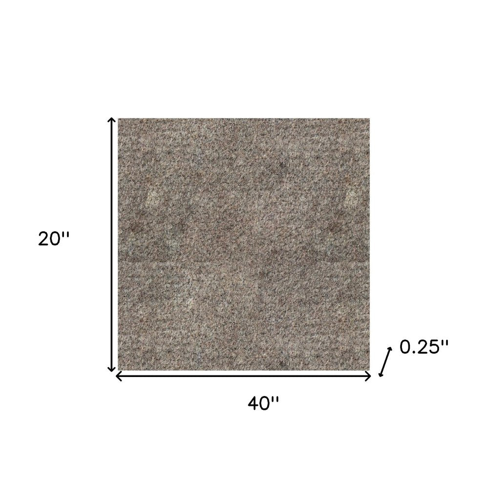 2' x 3' Gray Non Slip Rug Pad