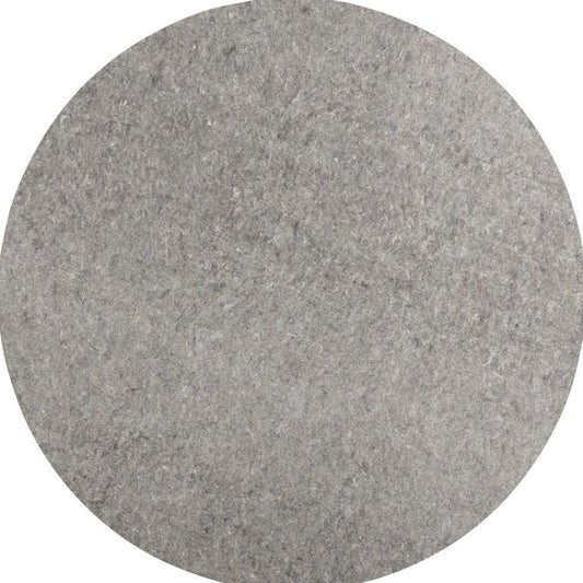 8' Round Gray Non Slip Rug Pad