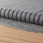 8' Round Gray Non Slip Rug Pad