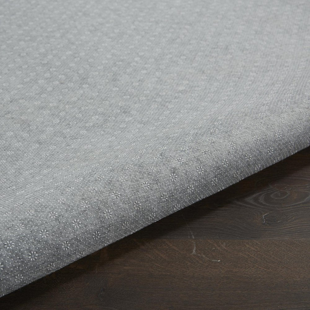 8' Round Gray Non Slip Rug Pad