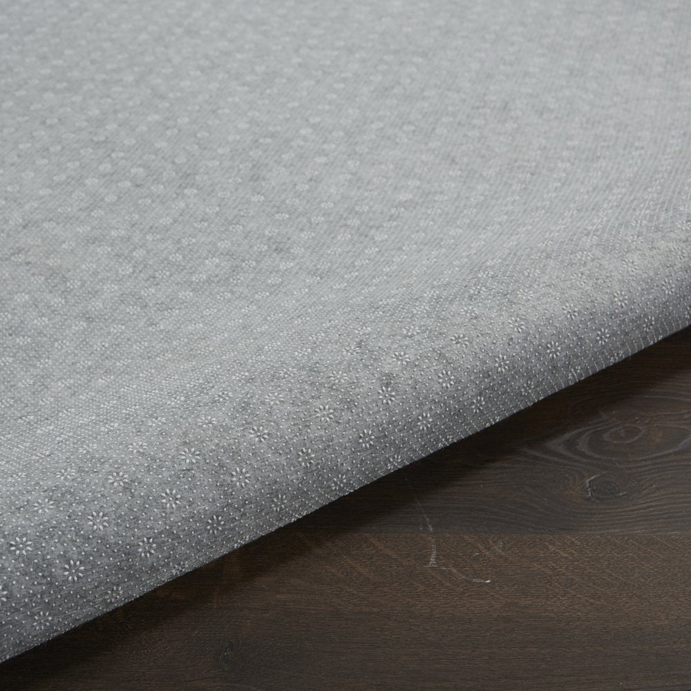 8' Round Gray Non Slip Rug Pad