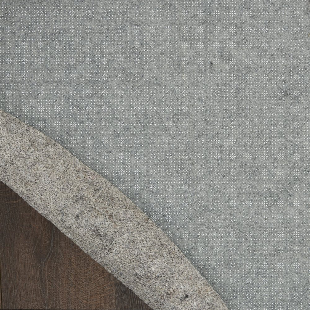 8' Round Gray Non Slip Rug Pad