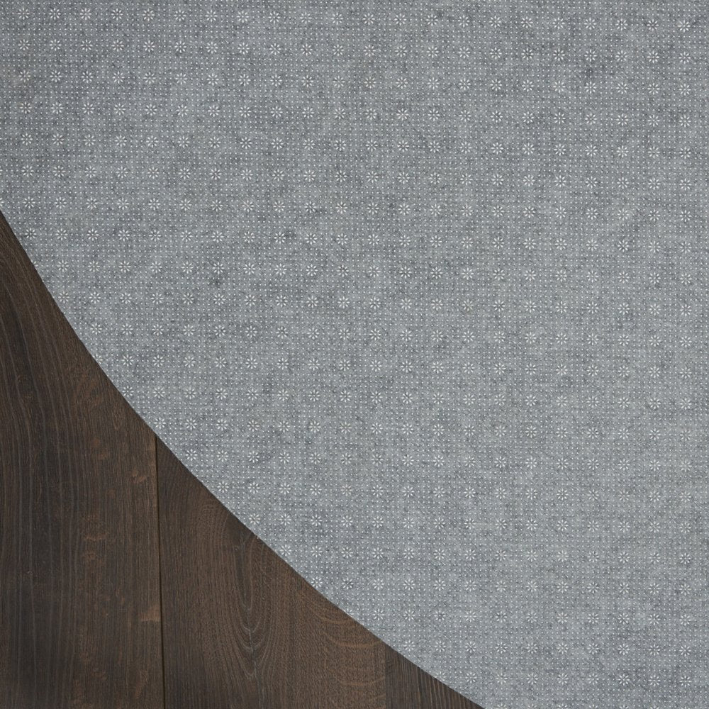 8' Round Gray Non Slip Rug Pad