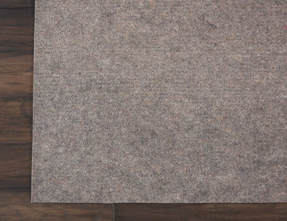8' Round Gray Non Slip Rug Pad