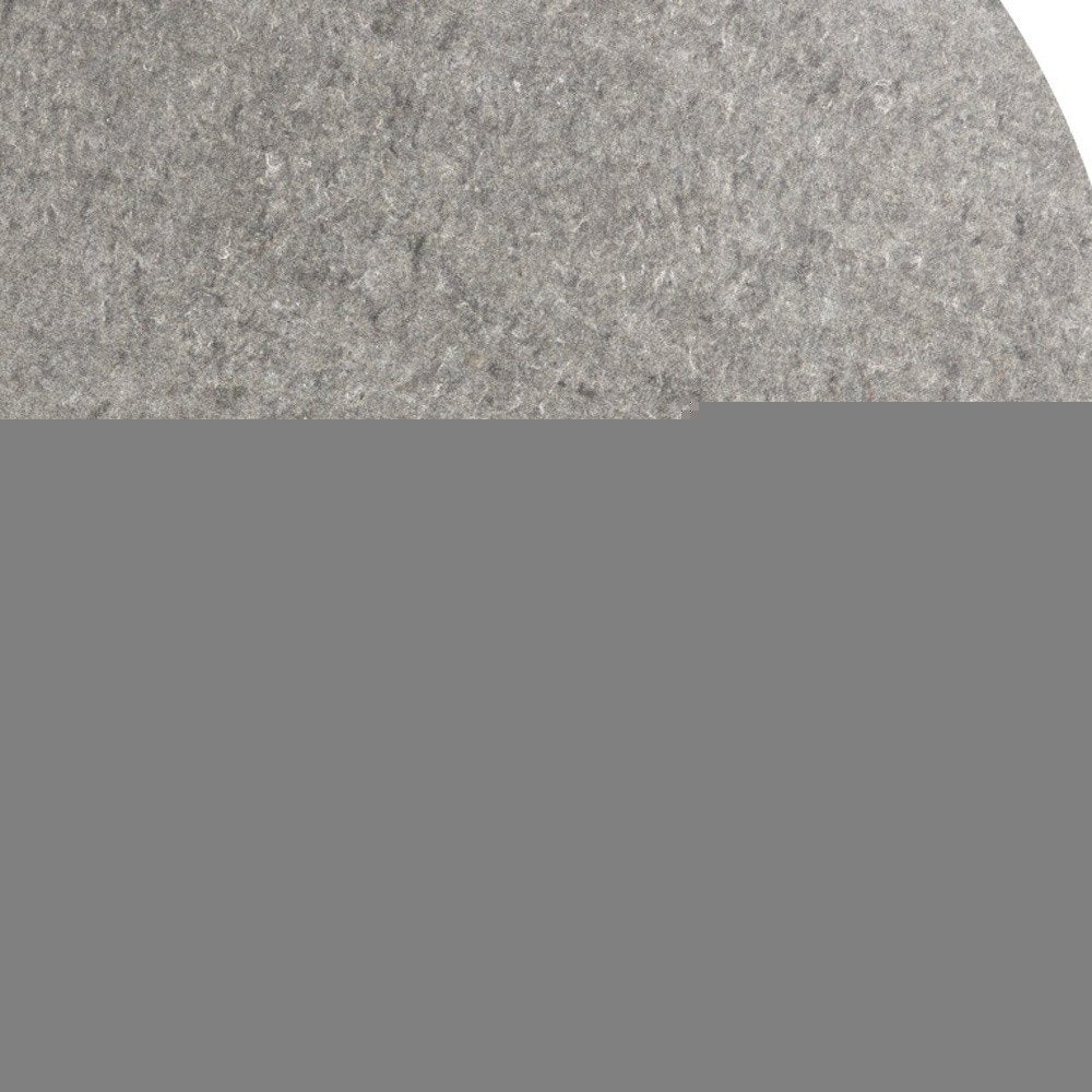 8' Round Gray Non Slip Rug Pad